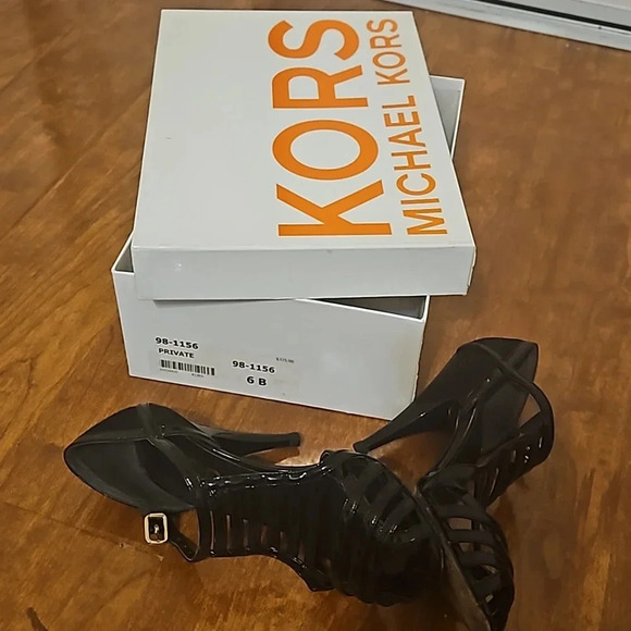 Michael Kors Patent Leather & Suede Heels - Picture 10 of 10